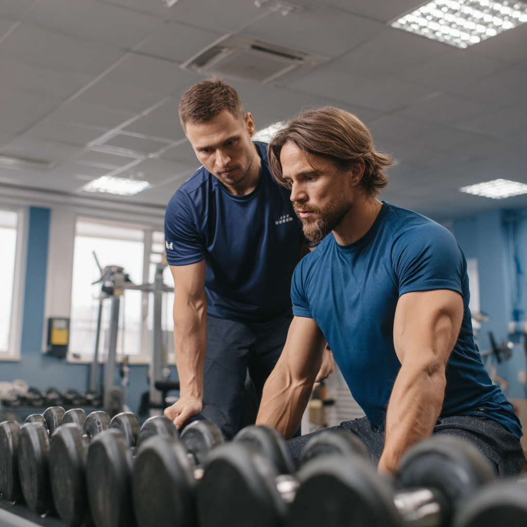 Фітнес-тренування в міському спортзалі — сучасне обладнання та мотивуюча атмосфера